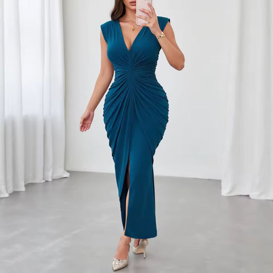 Bella Blue Evening Dress Plus-Size